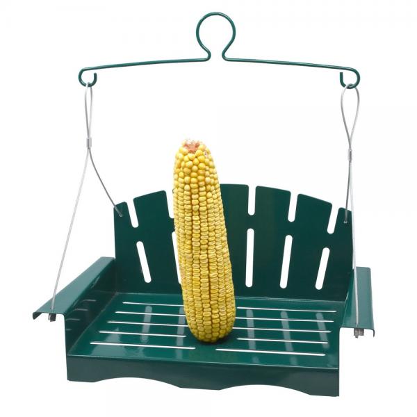 Picture of Backyard Essentials BE183 Hunter Green Metal Porch Swing Squirrel Feeder