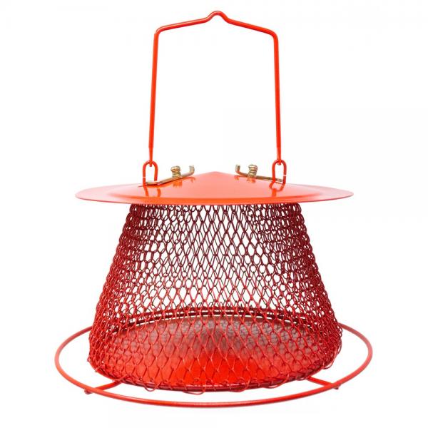 Picture of Backyard Essentials BE192 Red Collapsible Mesh Feeder