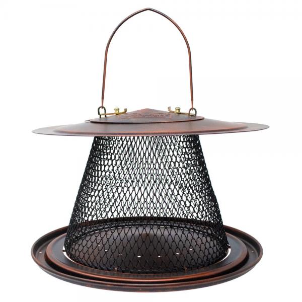 Picture of Backyard Essentials BE193 Copper Collapsible Mesh Feeder with Tray