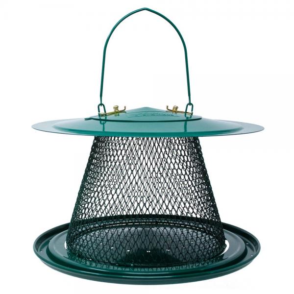 Picture of Backyard Essentials BE194 Green Collapsible Mesh Feeder with Tray