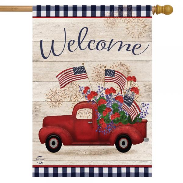 Picture of Briarwood Lane BLH01791 Stars & Stripes Truck House Flag
