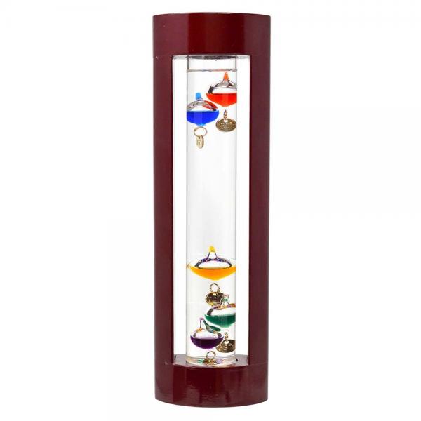 Picture of Gift Essentials GEGL100 Cherry Finish Wood Frame Galileo Thermometer