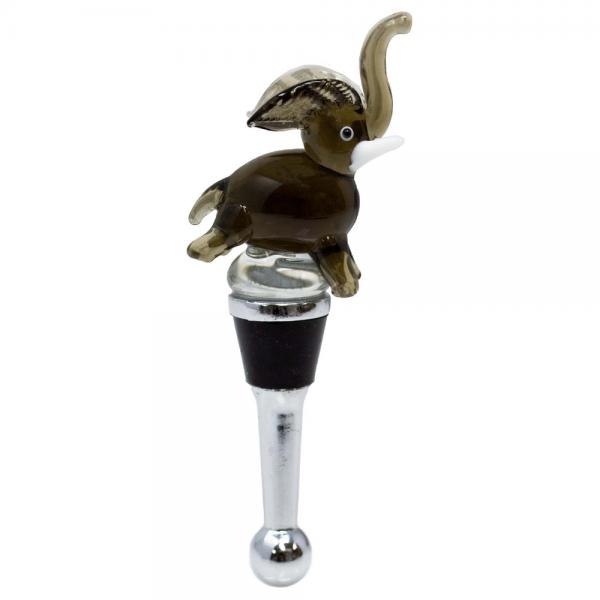 Picture of LS Arts BS-300 Elephant Glass Bottle Stopper