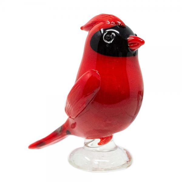 Picture of LS Arts MA-112 Cardinal Milano Art Glass Animals