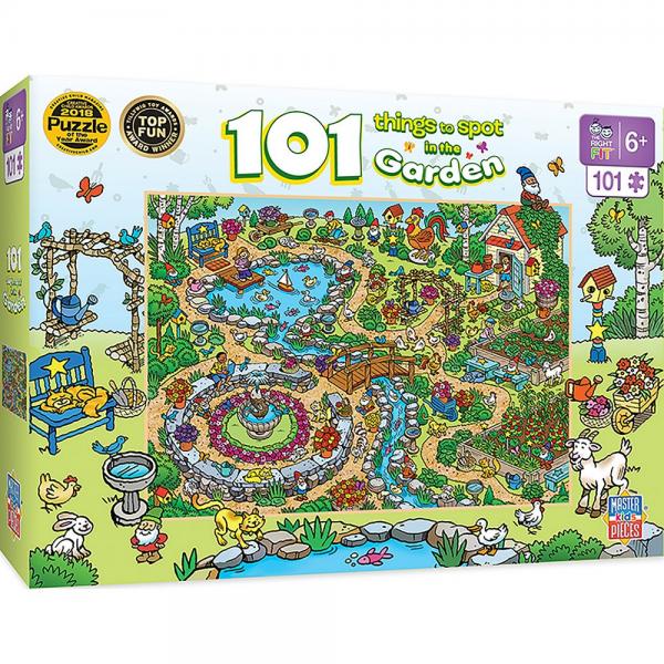 Picture of MasterPieces MPP12005 101-Things to Spot in the Garden Puzzle - 101 Piece