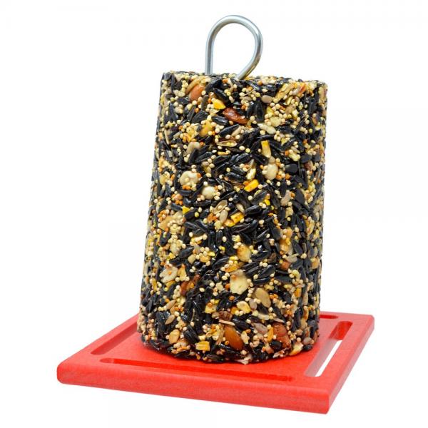 Picture of Songbird Essentials SERUBCF Recycled Standard Red Cylinder Feeder