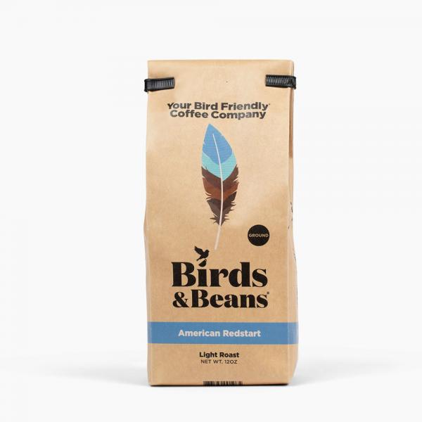 Picture of Birds & Beans BAB103 Ground American Redstart Light Roast Whole Bean Coffee