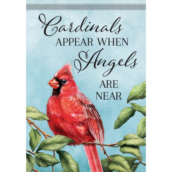CHA50381 Cardinals Appear Garden Flag