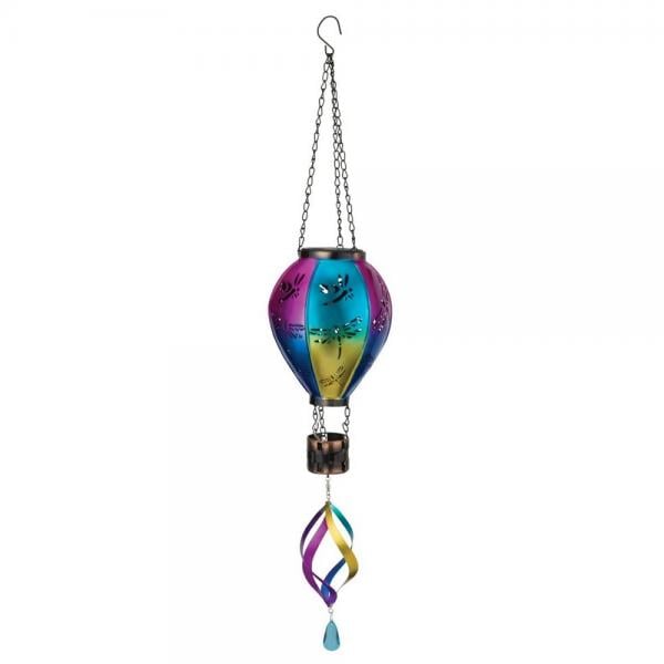 Picture of Regal Art & Gift REGAL13515 Hot Air Balloon Spinner Solar Lantern Dragonfly