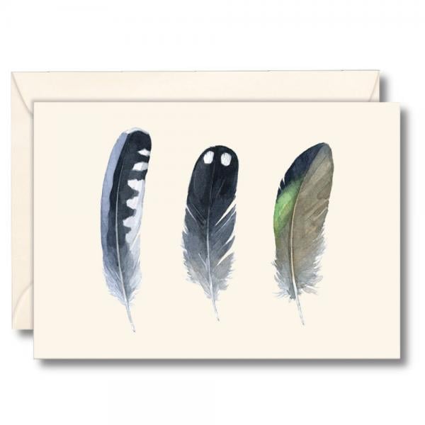 Picture of Earth Sky - Water Lewers LEWERSNC210 3.5 x 5 in. Waterbird Feathers Notecards
