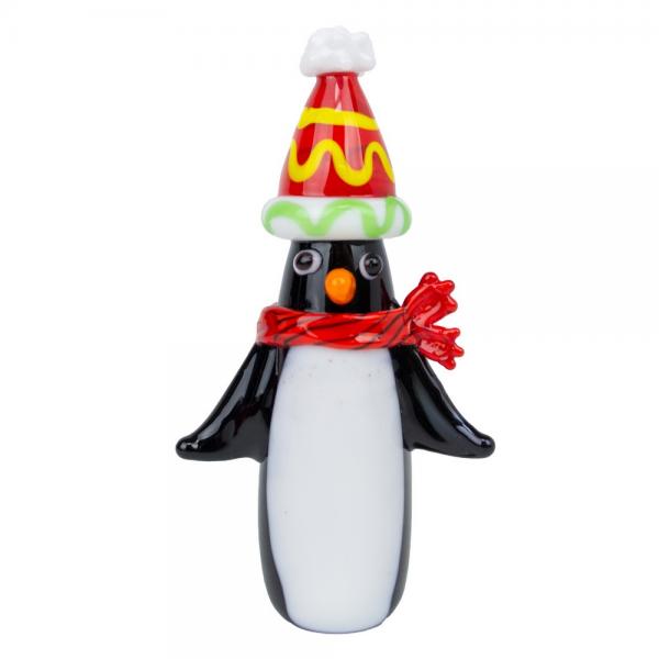 Picture of Gift Essentials GE554 Milano Glass Christmas Penguin
