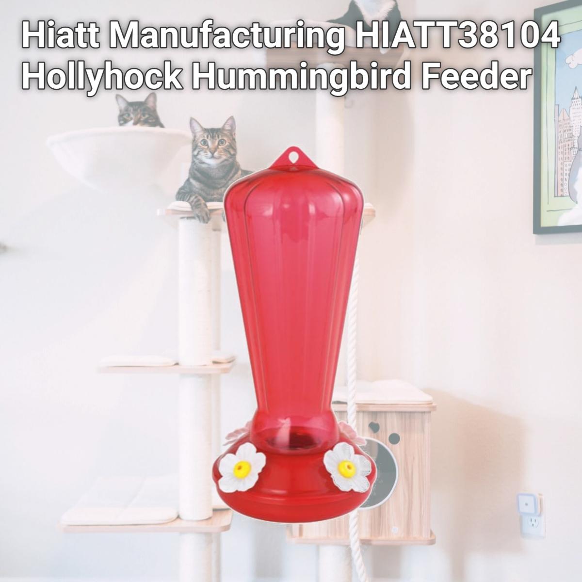 Picture of Hiatt Manufacturing HIATT38104 Hollyhock Hummingbird Feeder 