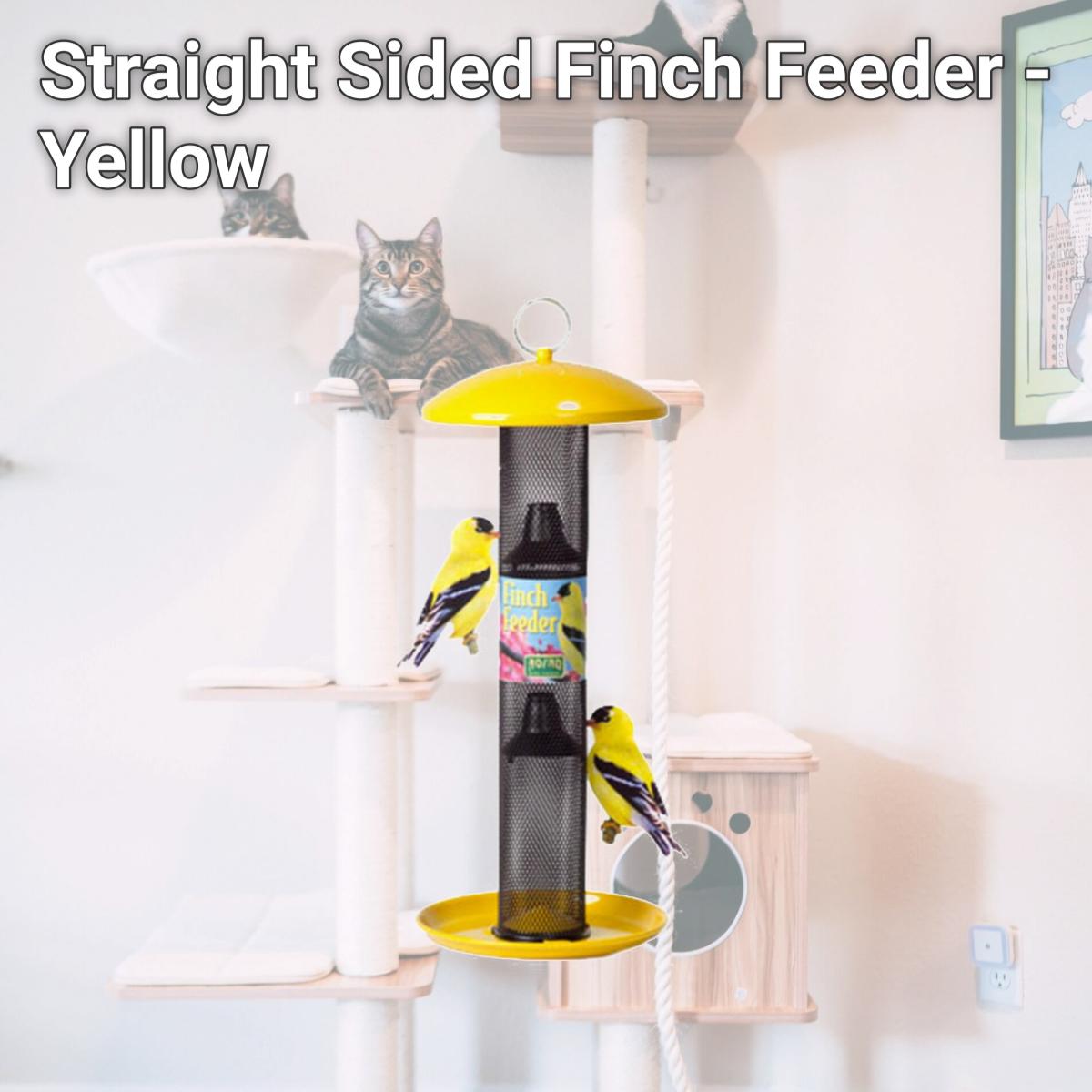 Picture of No-No Feeder NONOYSSF00346  Straight Sided Finch Feeder - Yellow