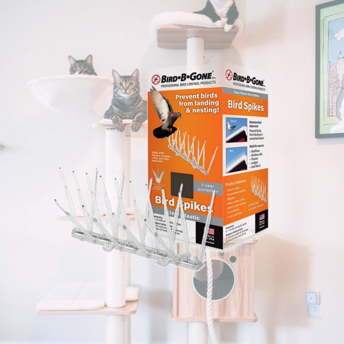 Picture of Bird B Gone Inc. BBGMM200056 5&quot; to 6&apos; Bird Spikes 2000- White