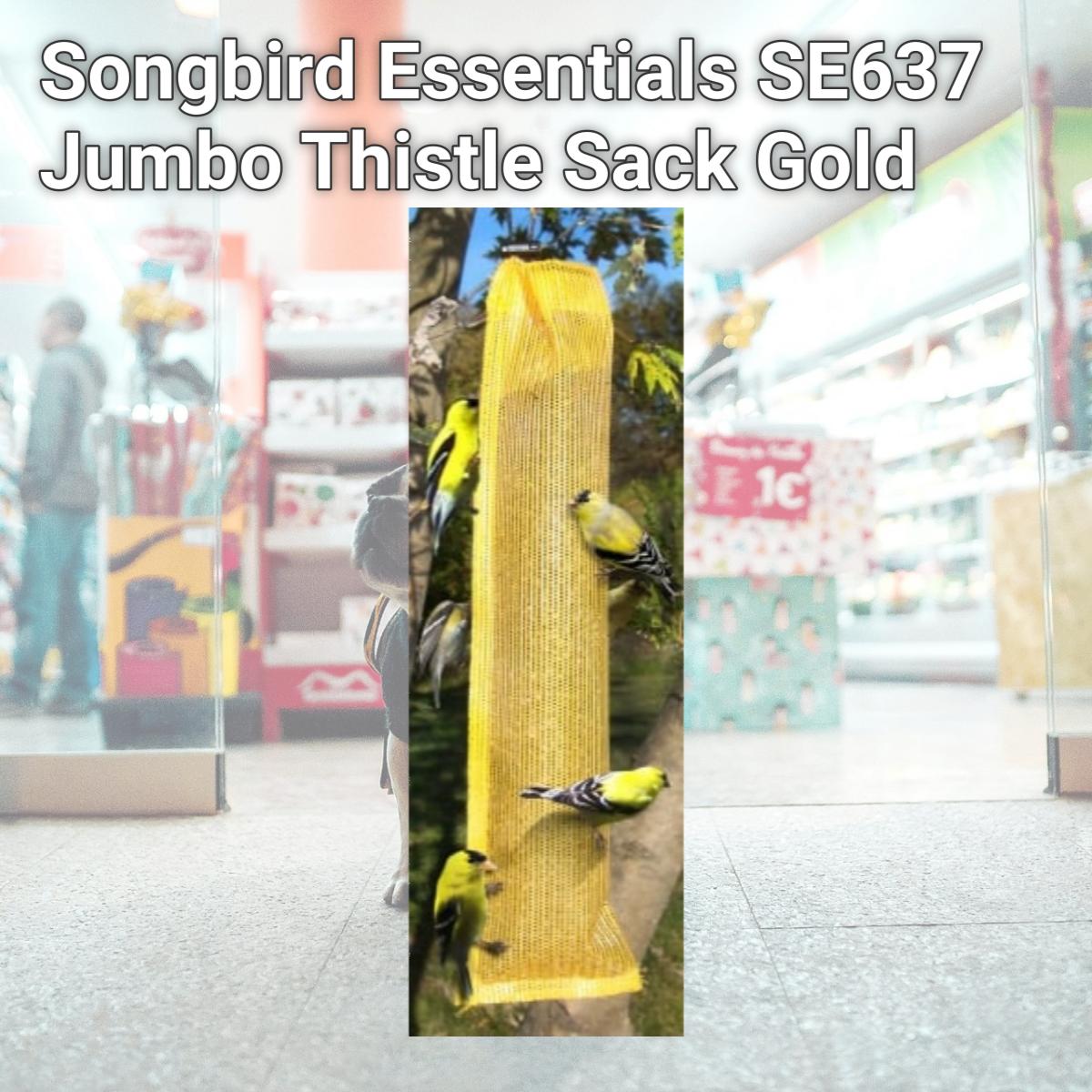 Picture of Songbird Essentials SE637 Jumbo Thistle Sack Gold