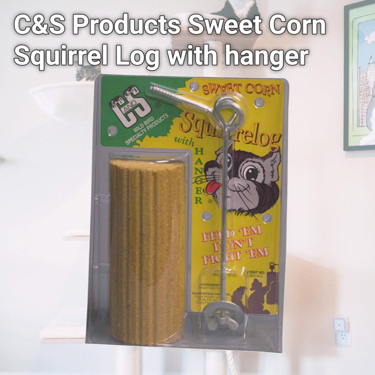 Picture of C&S Products Sweet Corn Squirrel Log with hanger