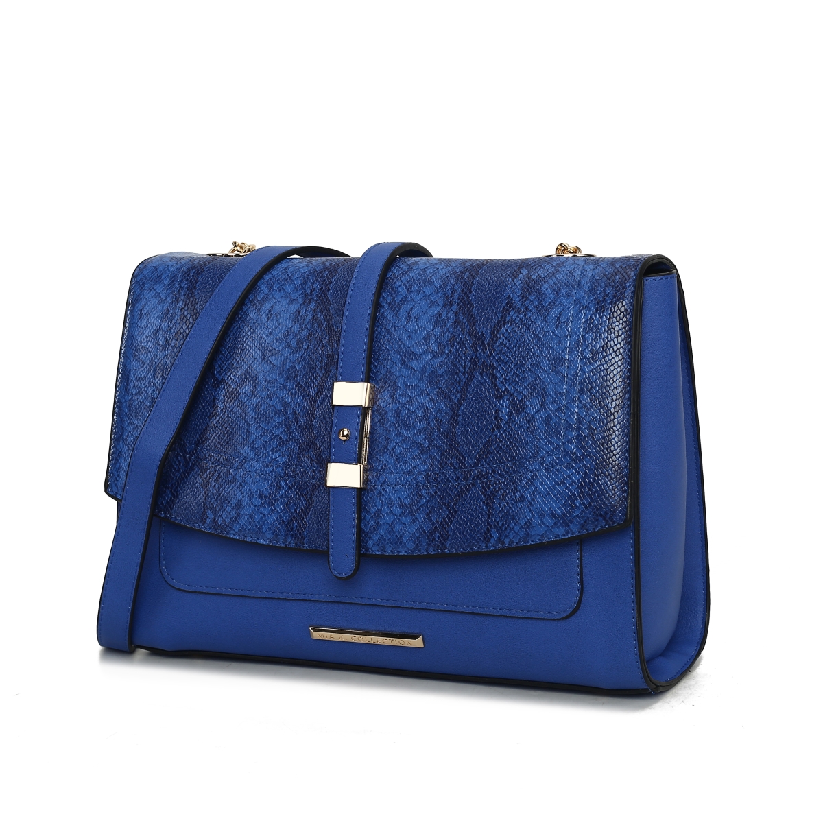 MKF Collection by Mia K MKF-X665RY Womens Melody Vegan Leather Fashion Shoulder Purse Crossbody Bag, Royal Blue