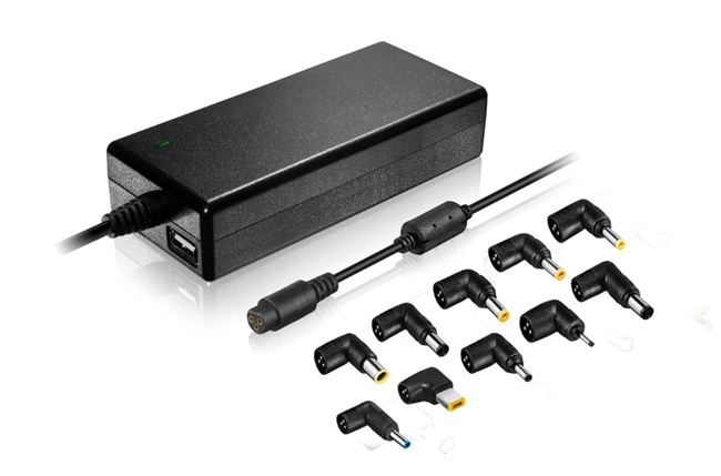 Universal Laptop Notebook AC Adapter Charger - Black