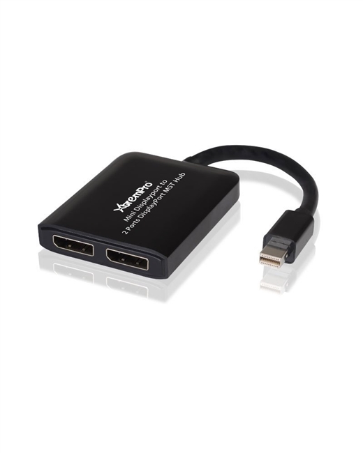 USB Mini Display Port to 2 Ports DisplayPort MST Hub Splitter