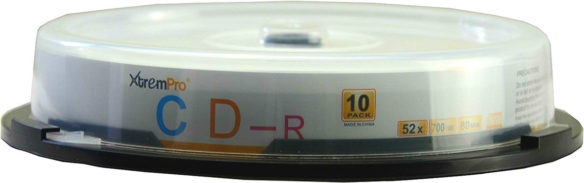 11035 CD-R 52X 700MB 80Min CD Blank Discs in Spindle - Pack of 10