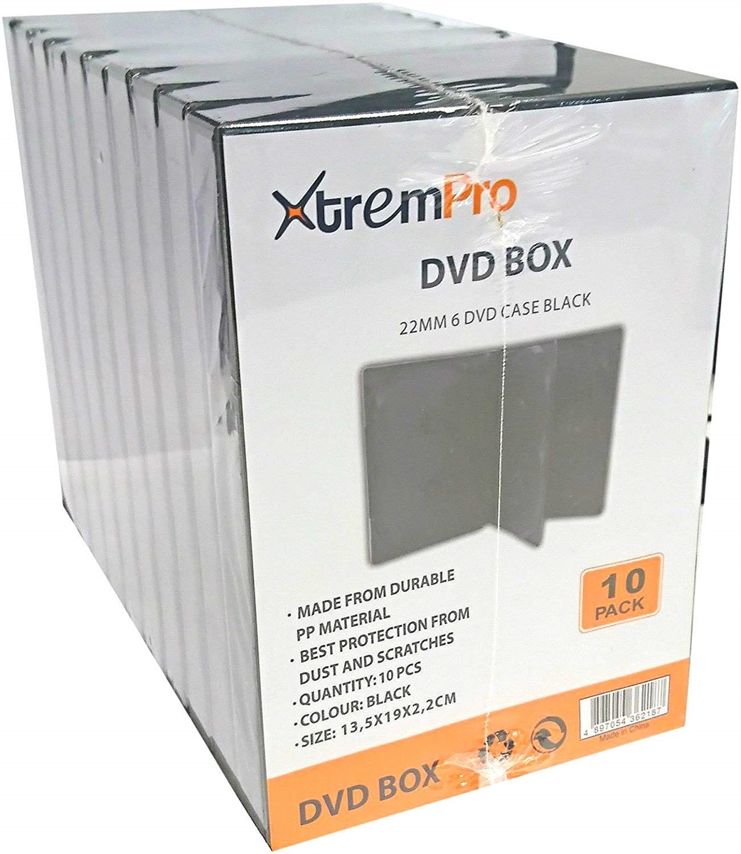 Picture of Xtrempro 11084 CD DVD Blu-Ray Jewel Storage Replacement Box&#44; Black - 6 per Case - Pack of 10