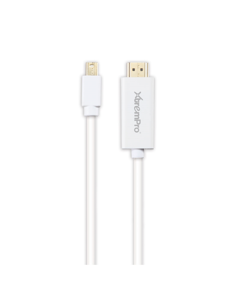 10 ft. Mini Displayport to HDMI Cable Mini DP to HDMI DP Thundebolt Port - White