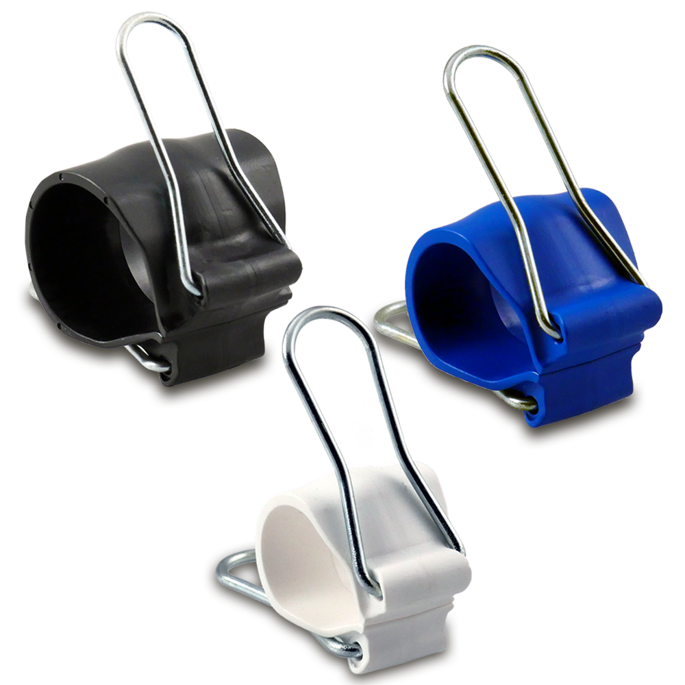 12 Garden Clips, 4 Large Black, 4 Medium Blue & 4 Small White