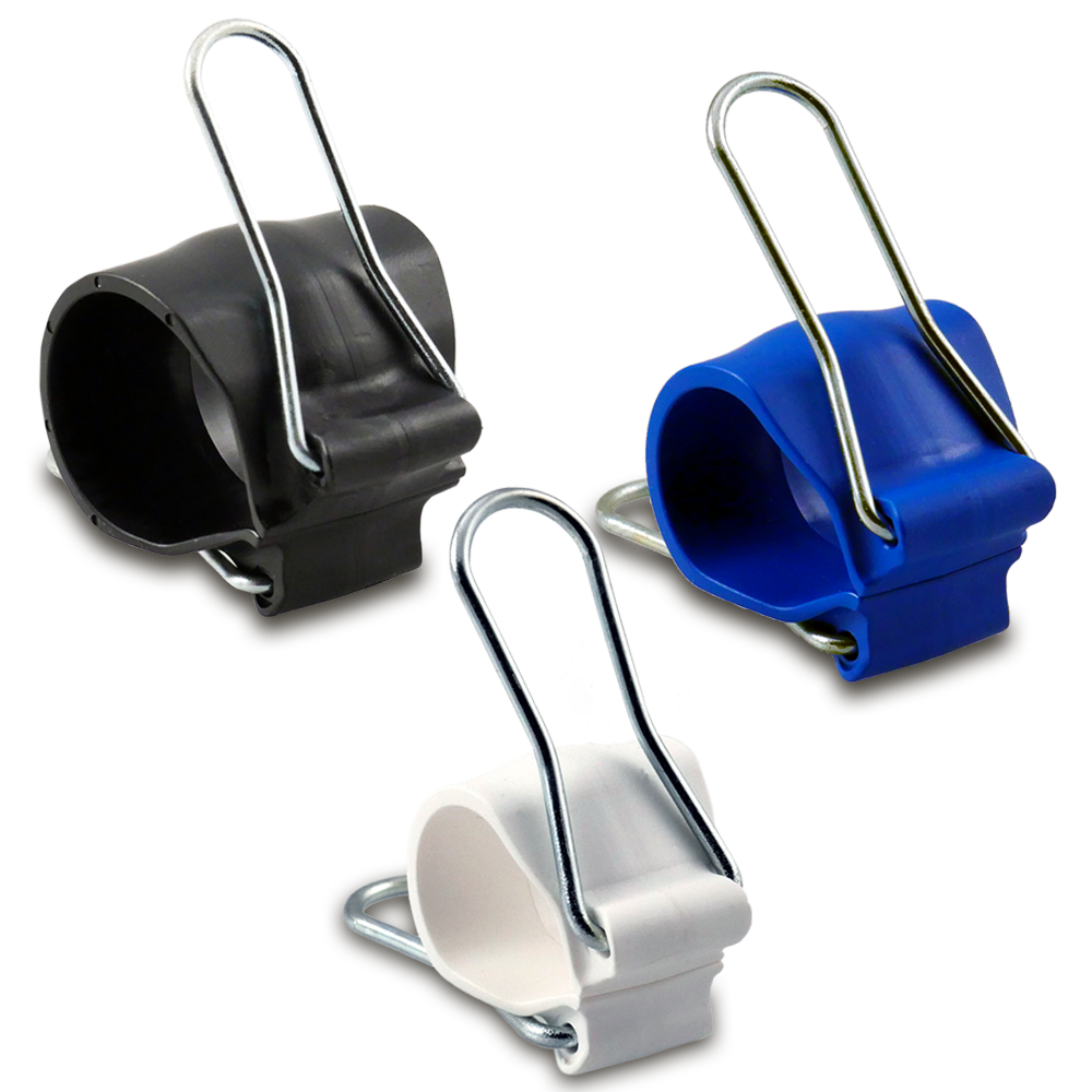 24 Garden Clips, 8 Large Black, 8 Medium Blue & 8 Small White
