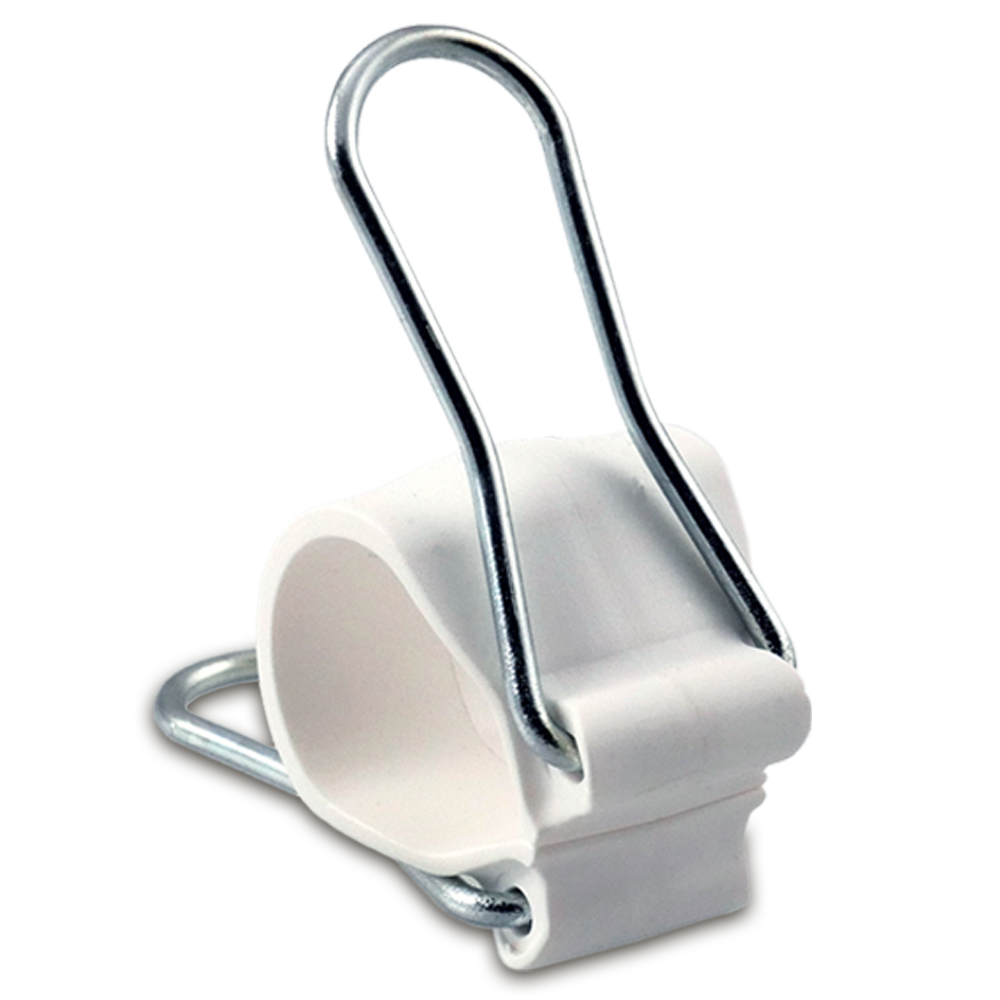 10 Small White Garden Clips