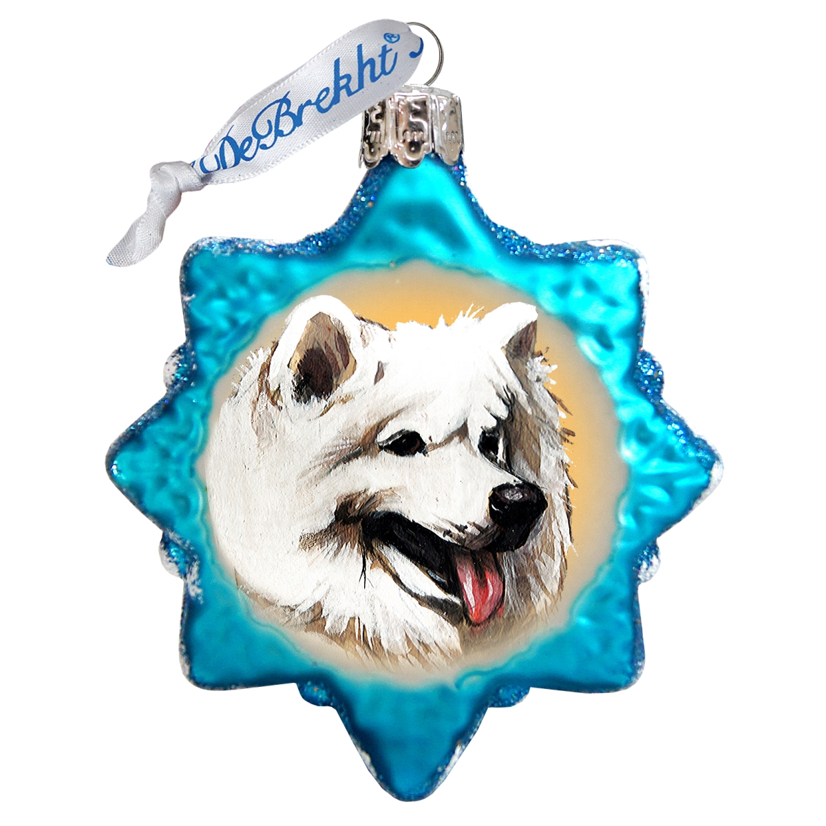 774017 White Husky Ornament