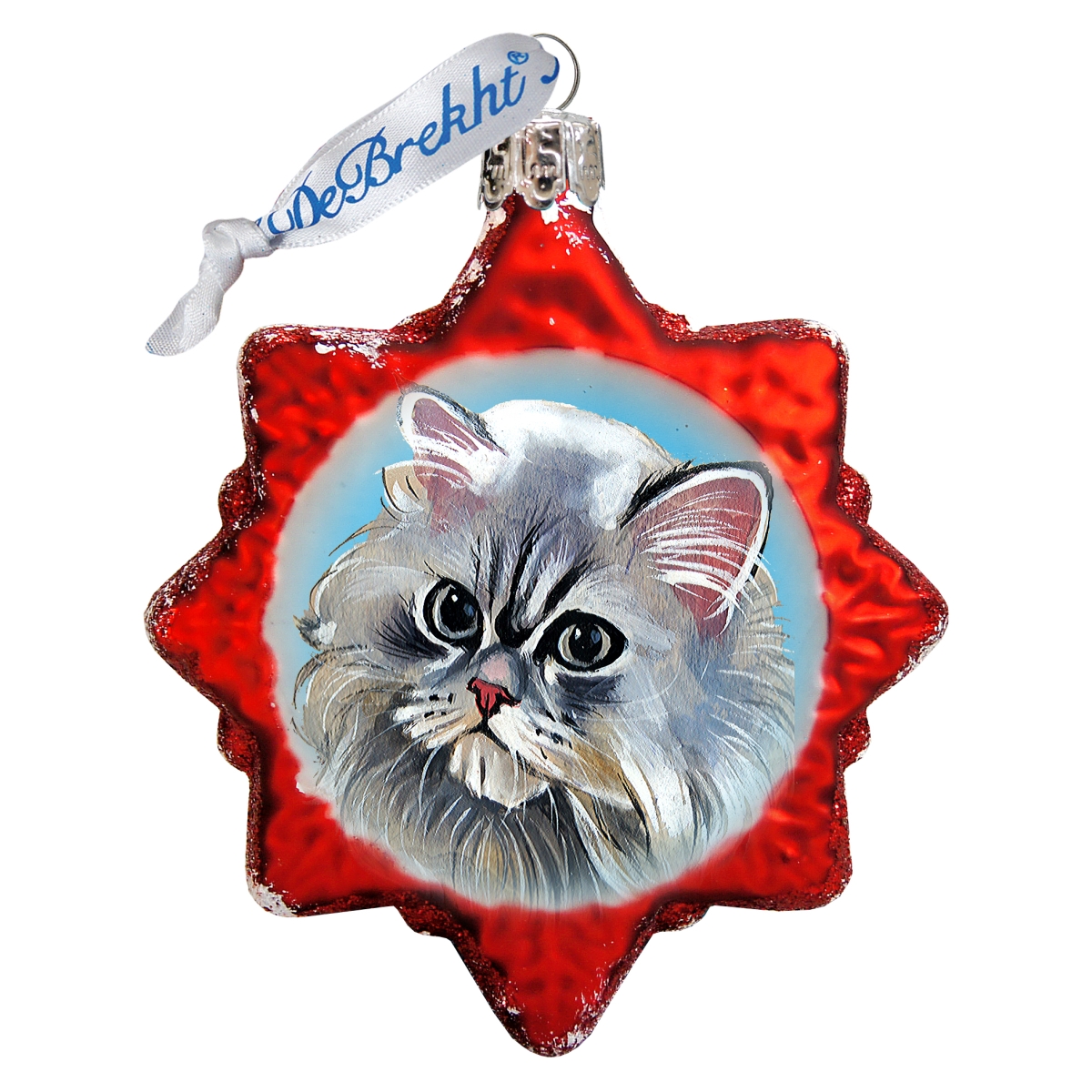 Long-Haired Family Kitten Ornament