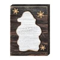 Santa Clause Art on Board Wall Decor