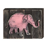 Elephant Art on Board Wall Decor