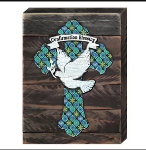Conformation Cross Wooden Board Wall Decor