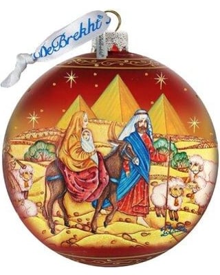 Journey to Bethlehem Nativity Limited Edition Glass Ball Ornaments