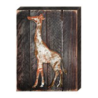 Giraffe Art on Board Wall Decor