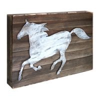 Horse Art on Board Wall Decor