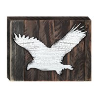 Eagle Art on Board Wall Decor