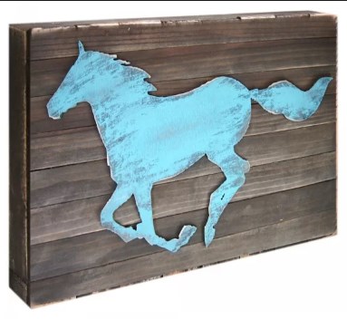 Horse Herd Vintage Wall Decor