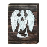 Angel with Dove Art on Board Wall Decor