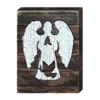 Angel with Dove Art on Board Wall Decor