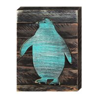 Penguin Art on Board Wall Decor
