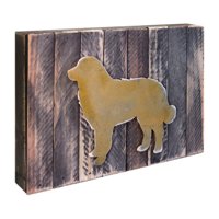 Dog Art on Board Wall Decor