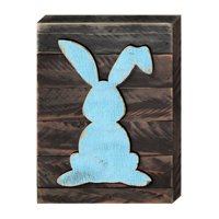 Vintage Rabbit Art on Board Wall Decor
