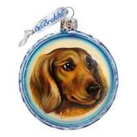 Dog Handcrafted Glass Ornament