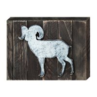 Ram Art on Board Wall Decor