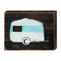 Camper Art on Board Wall Decor