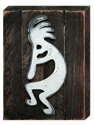 98433-08 Kokopelli Art on Board Wall Decor