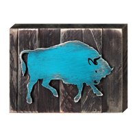 Ox Wildlife Art on Board Wall Decor