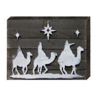 Christmas Nativity Art on Board Wall Decor